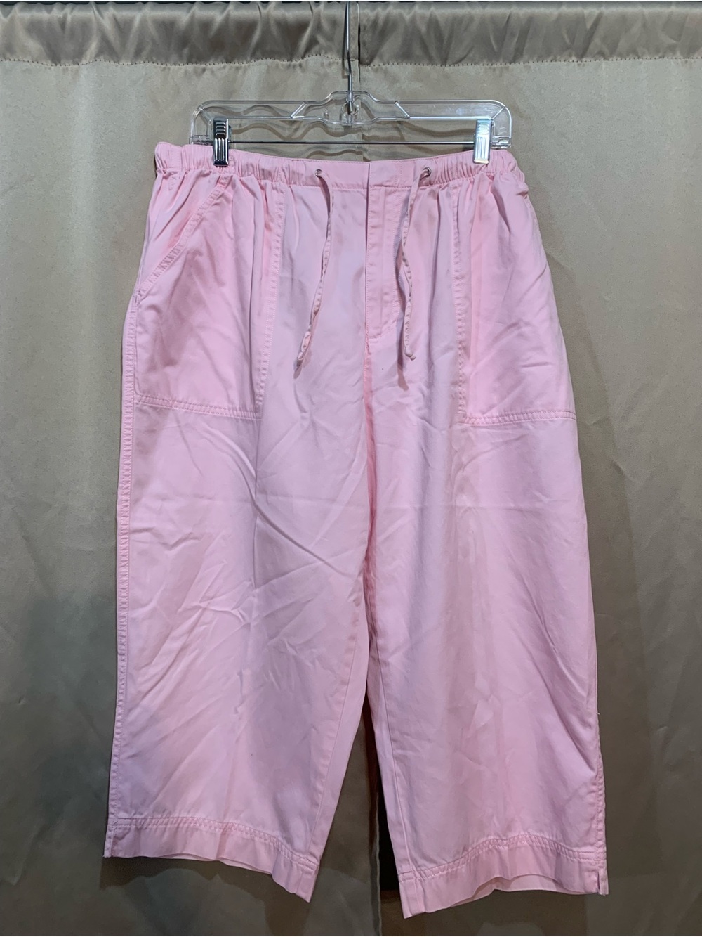 Liz Claiborne Light Pink Drawstring Cargo Joggers for Women. 126/4